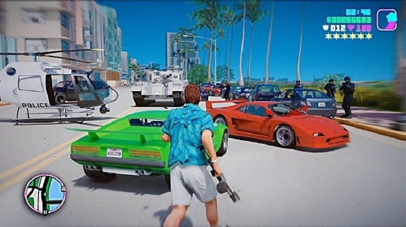 đồ họa hd của game Grand Theft Auto Vice City