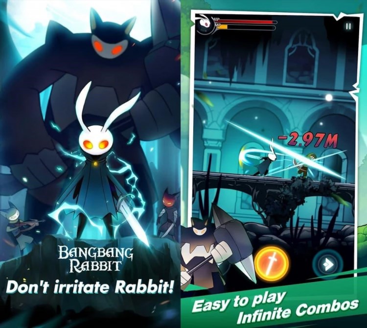 Bangbang Rabbit! APK MOD là một trò chơi hành động chiến đấu thú vị, trong đó người chơi sẽ nhập vai vào chiến binh thỏ để chiến đấu với các đối thủ đáng gờm. Game có đồ họa đẹp mắt và gameplay đầy thử thách, hứa hẹn sẽ mang đến cho người chơi những giờ phút giải trí thú vị.