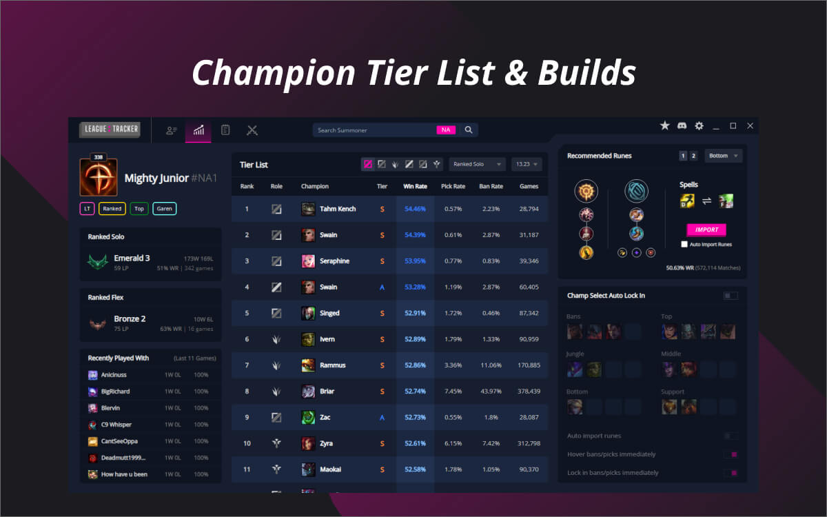 LeagueTracker screenshot image