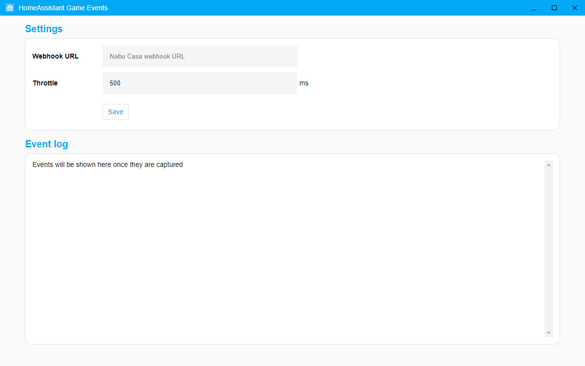 HomeAssistant Game Events screenshot image
