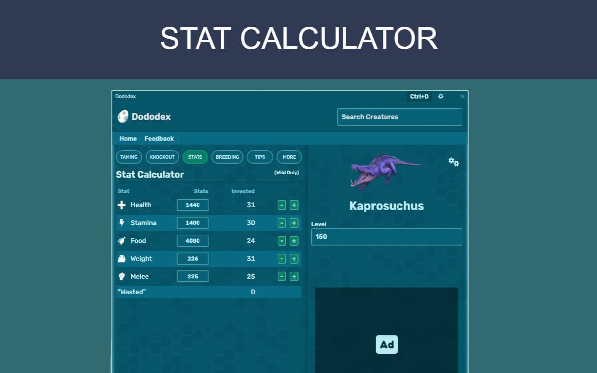 Dododex screenshot image