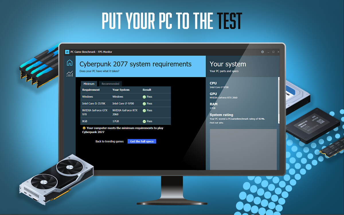 PC Game Benchmark - FPS Monitor screenshot image