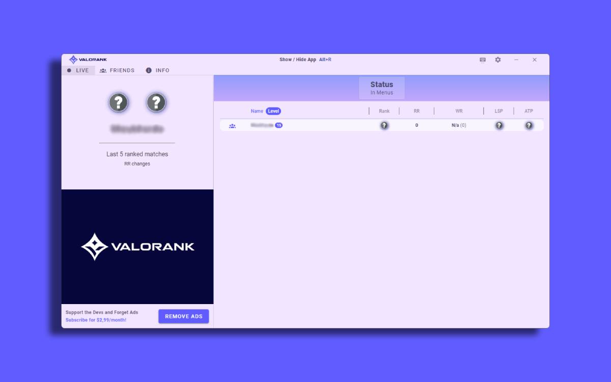 Valorank screenshot image