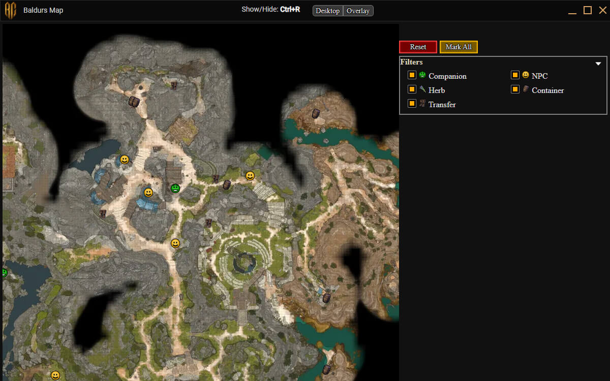 Baldurs Map screenshot image