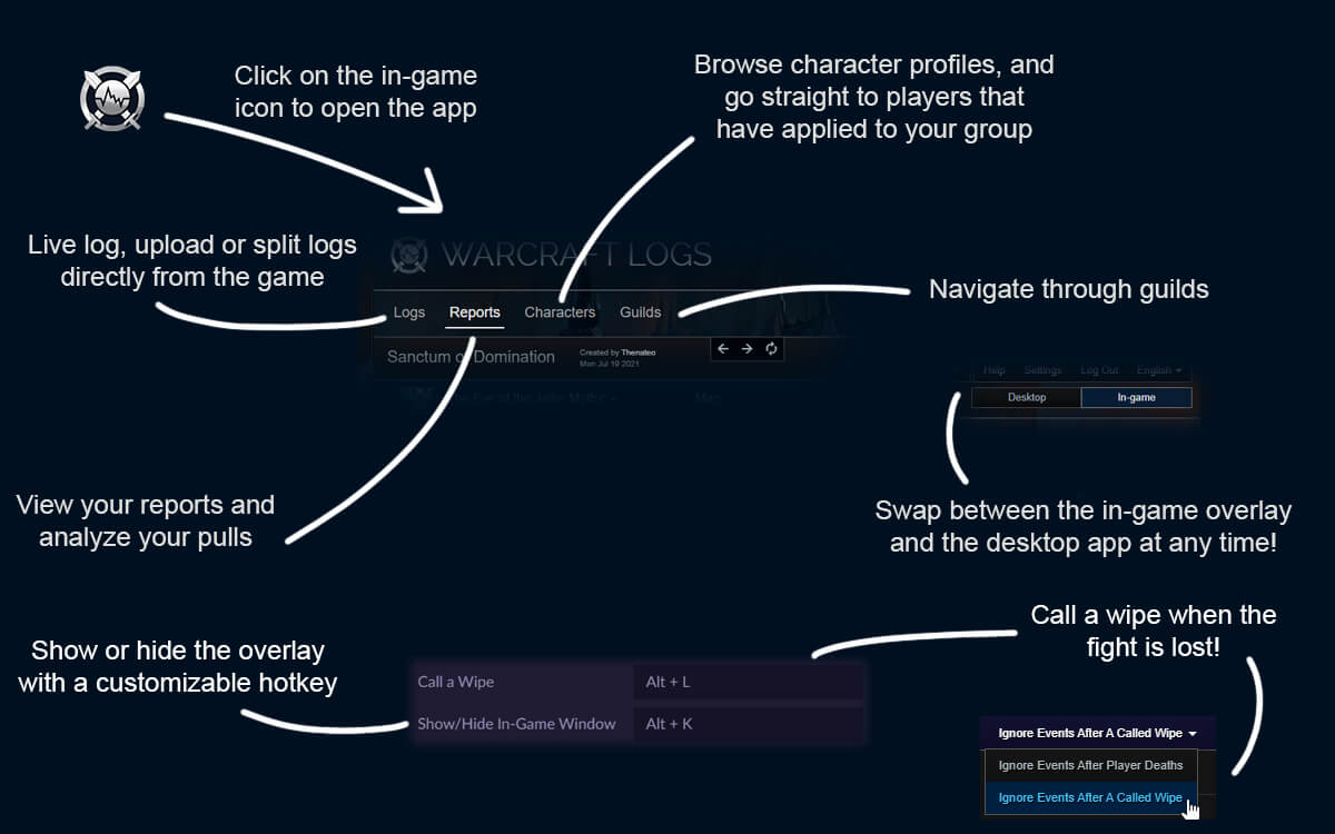 Warcraft Logs Companion screenshot image