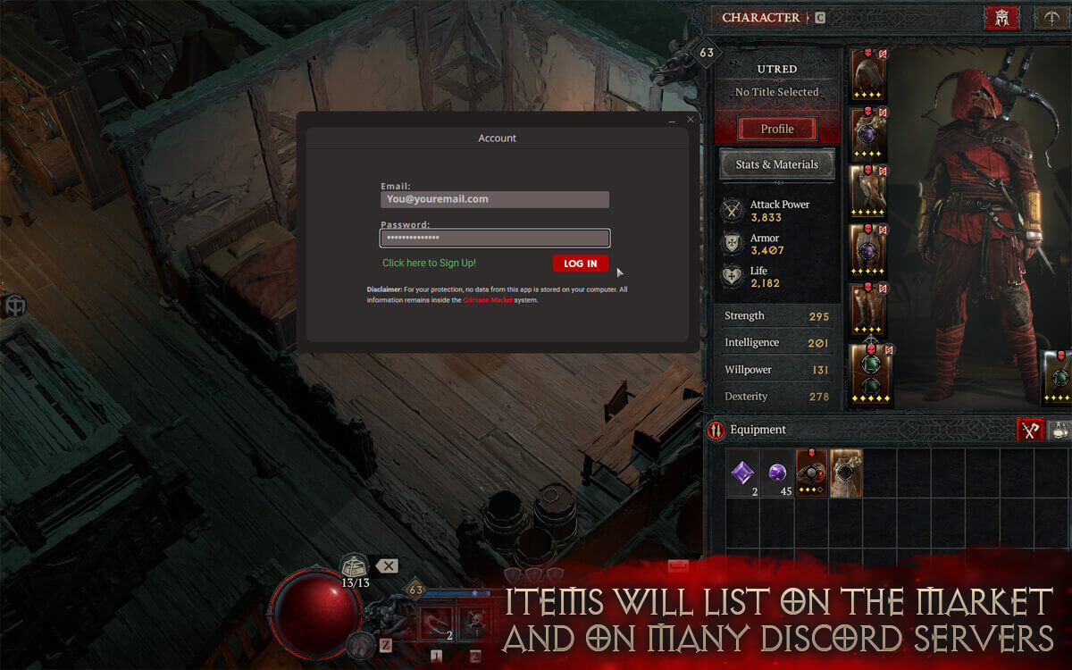 Crimson Market Compendium screenshot image