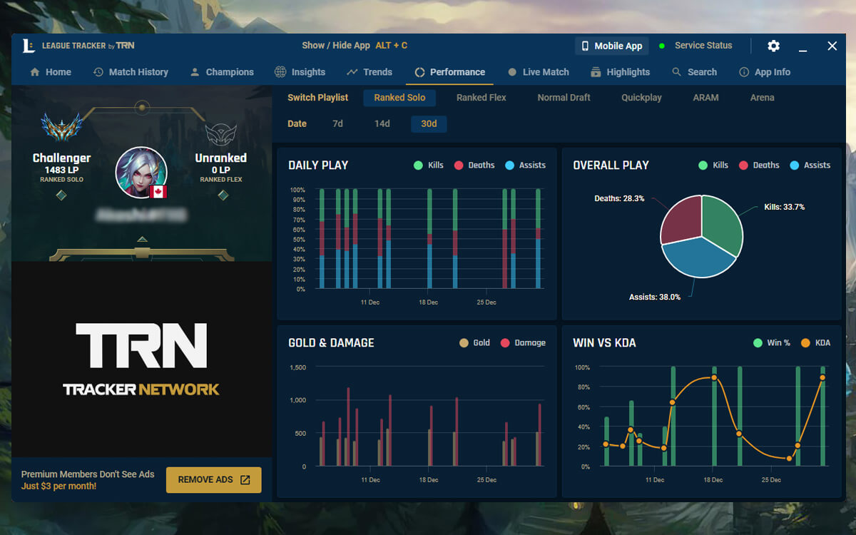 League Tracker screenshot image