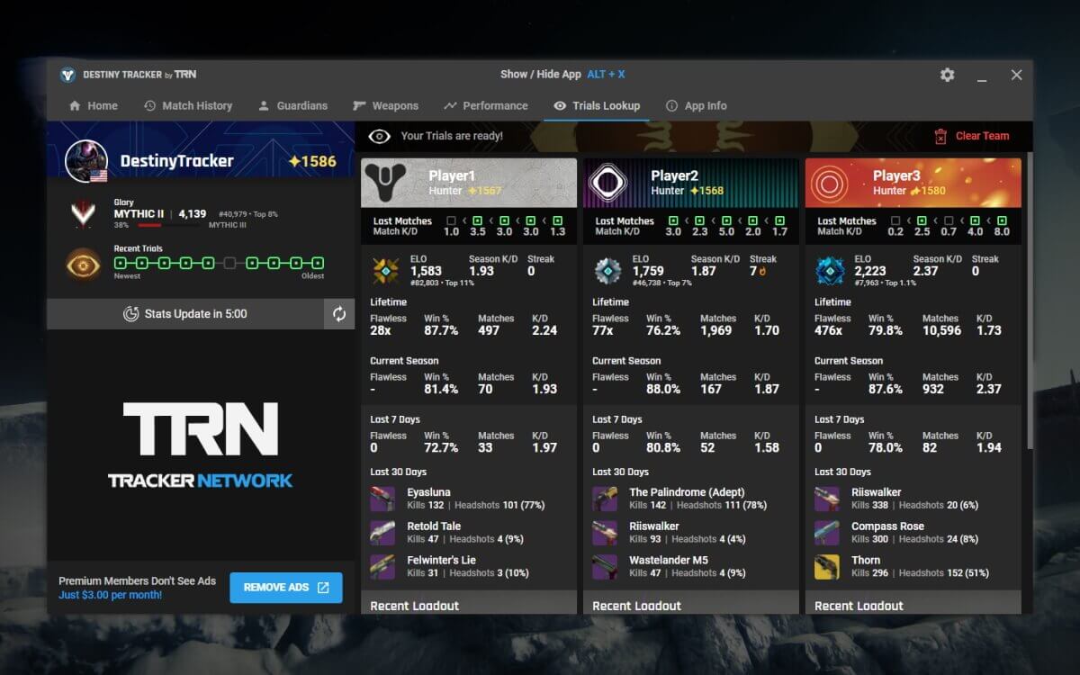 Destiny Tracker screenshot image