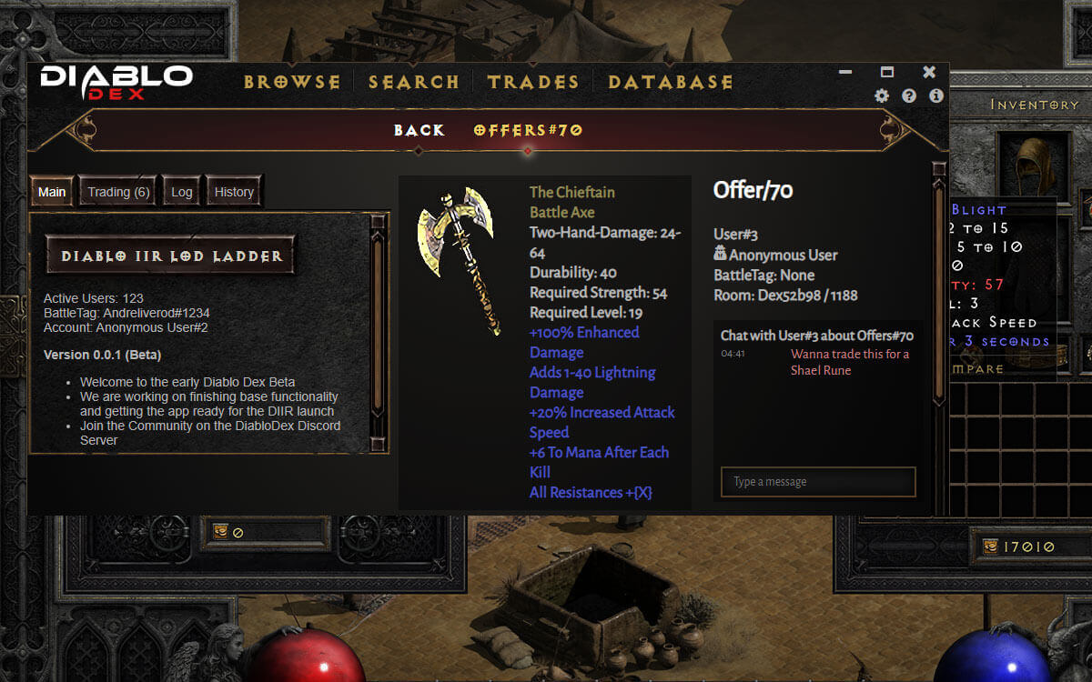 DiabloDex screenshot image